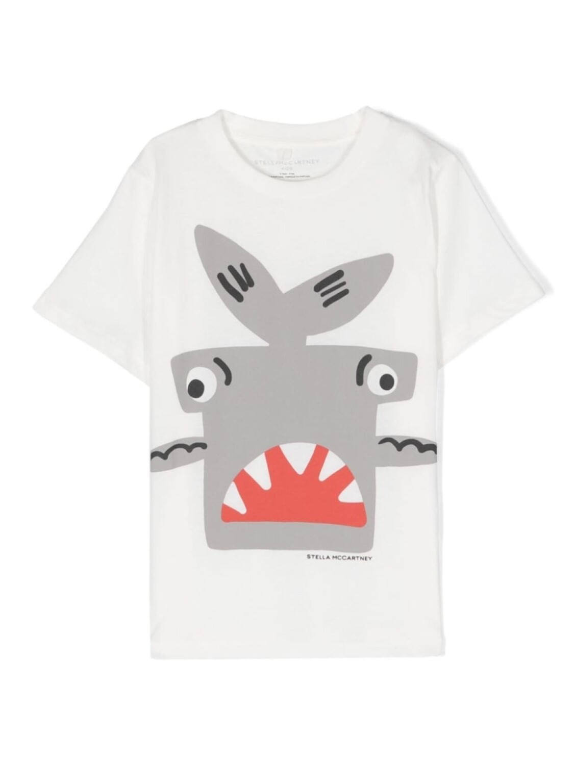 

Stella McCartney Kids футболка с принтом Shark, белый