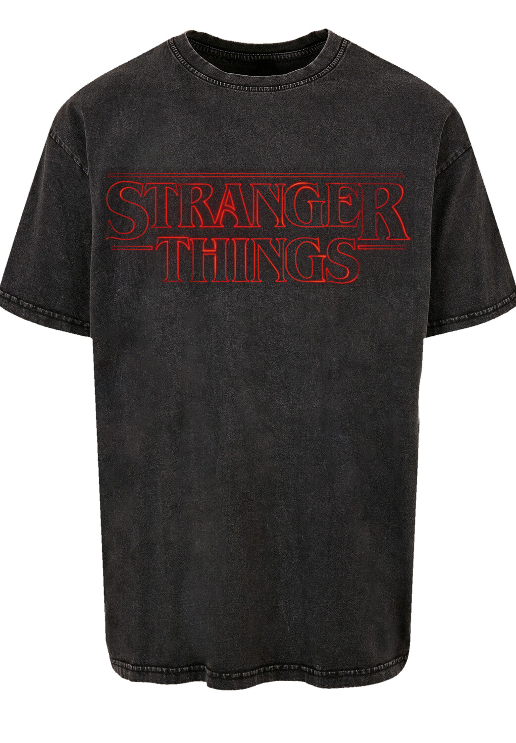 

Футболка F4NT4STIC Stranger Things Glow Logo Netflix TV Series, черный