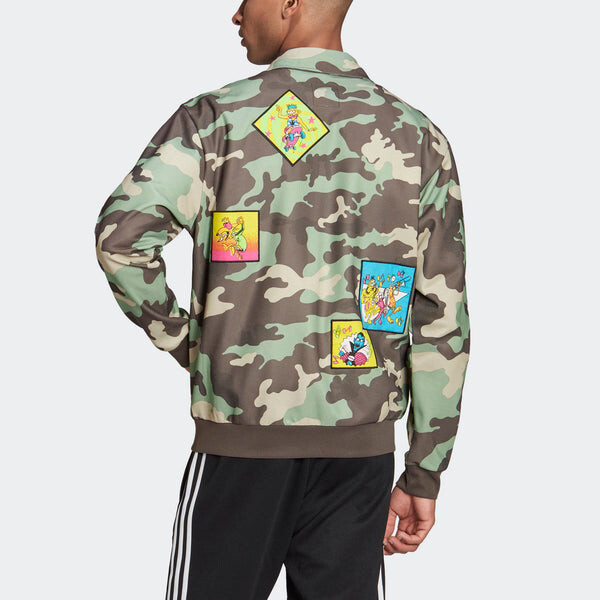 Куртка men's originals x jeremy scott crossover side camouflage sports jacket multi-color Adidas, мультиколор — фото 4
