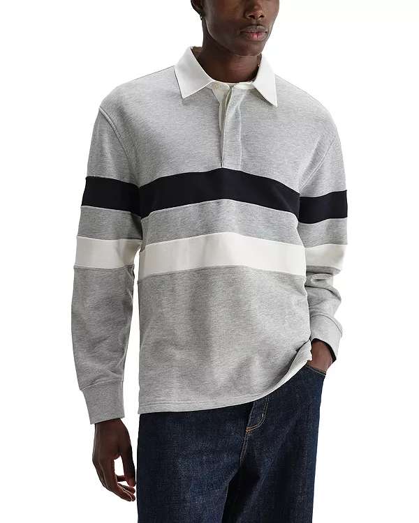 

Регбийная рубашка с длинным рукавом Rowhill Wax London, серый