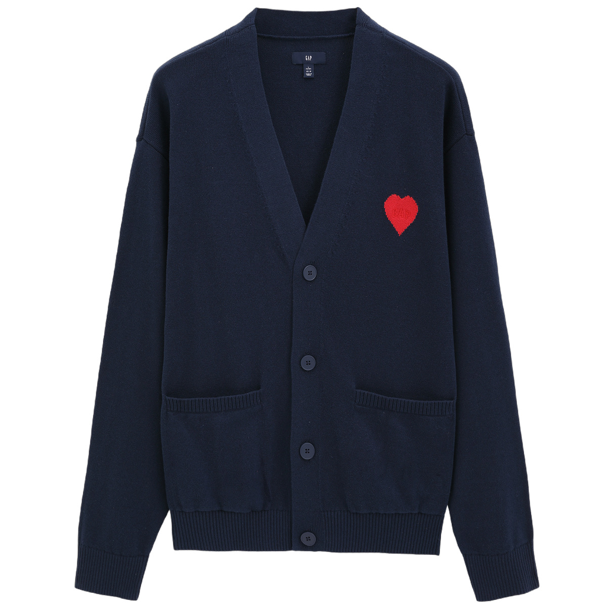 

Весенний кардиган из трикотажной ткани Unisex GAP, синий