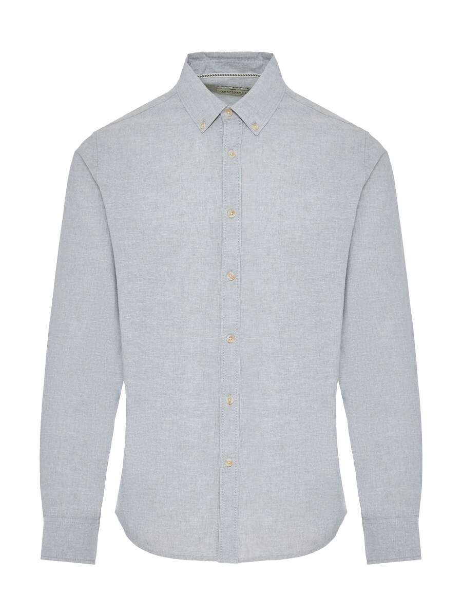 

Рубашка на пуговицах классического кроя Funky Buddha, светло-серый