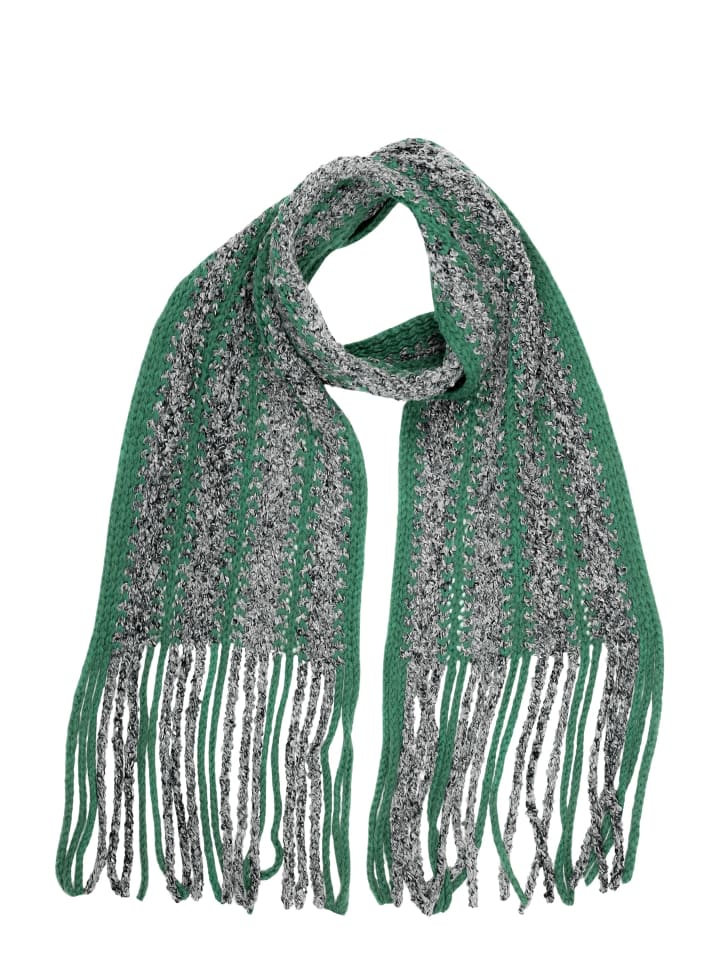 

Зимний шарф крупной вязки зеленого цвета collezione alessandro