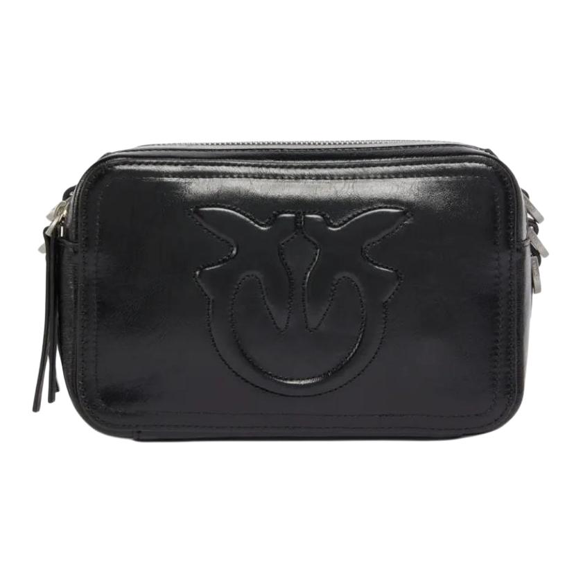 

PINKO Женская черная сумка-кроссбоди из телячьей кожи