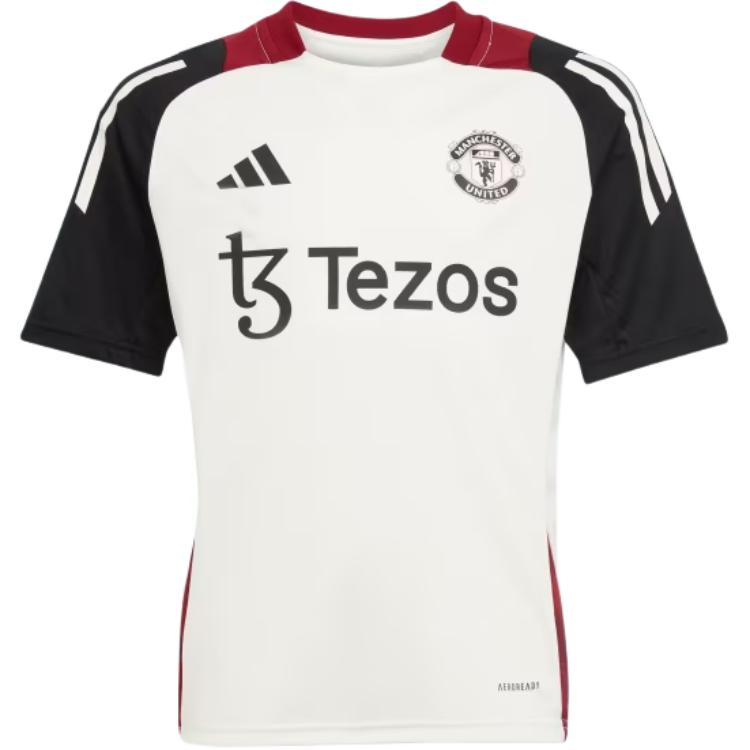 Футболка для тренировок Tiro 24 Manchester United мужская Ecru/Black Adidas — фото 2