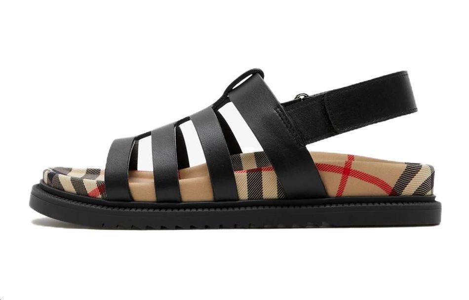 

Детские винтажные сандалии из кожи в клетку Burberry