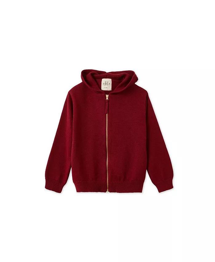 

Детский кардиган Vild House of Organic из трикотажа Vild House of Little, красный