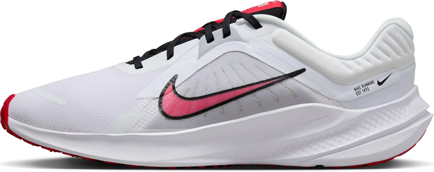 

Кроссовки для мужчин Nike Quest 5, белый/белый/красный/серый/светло-серый