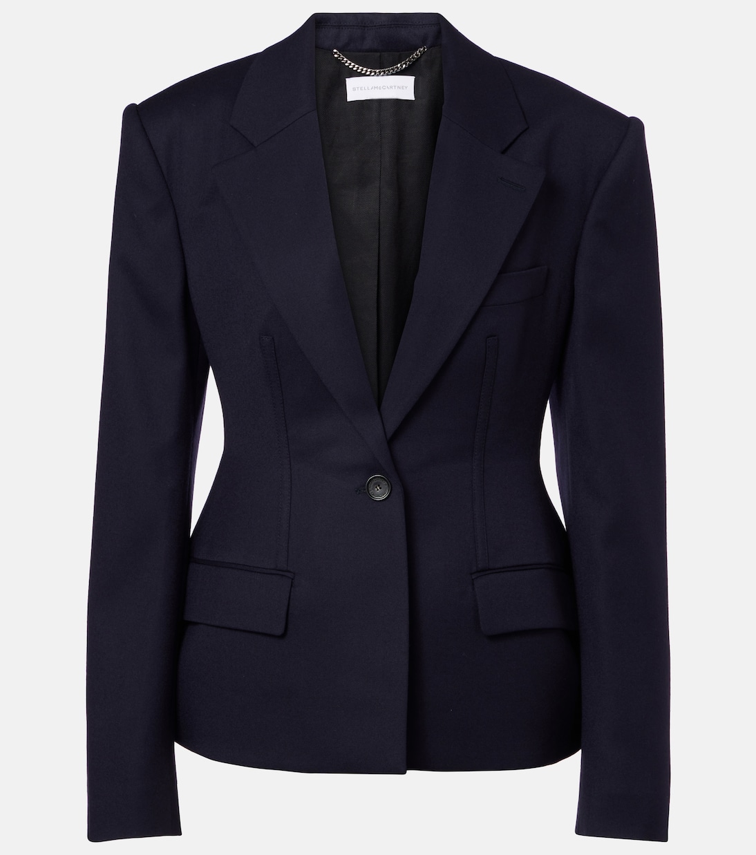 

Шерстяной блейзер Stella McCartney, темно-синий