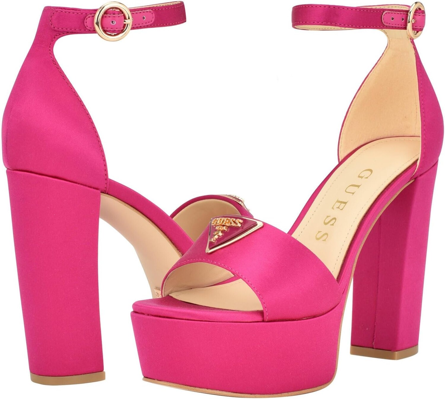 

Сандалии GUESS Seton, цвет Dark Pink Satin