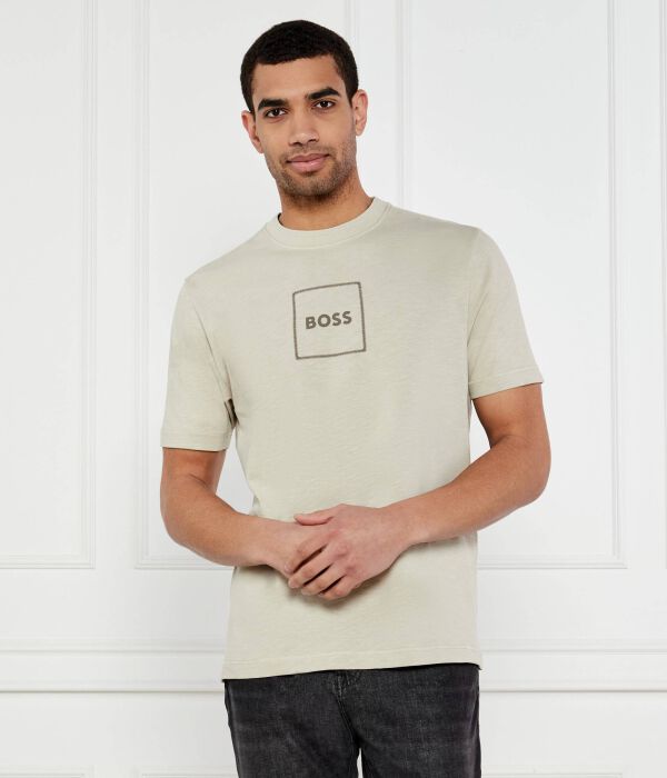 

Футболка te_linenlogo Regular fit Boss Orange, желтый
