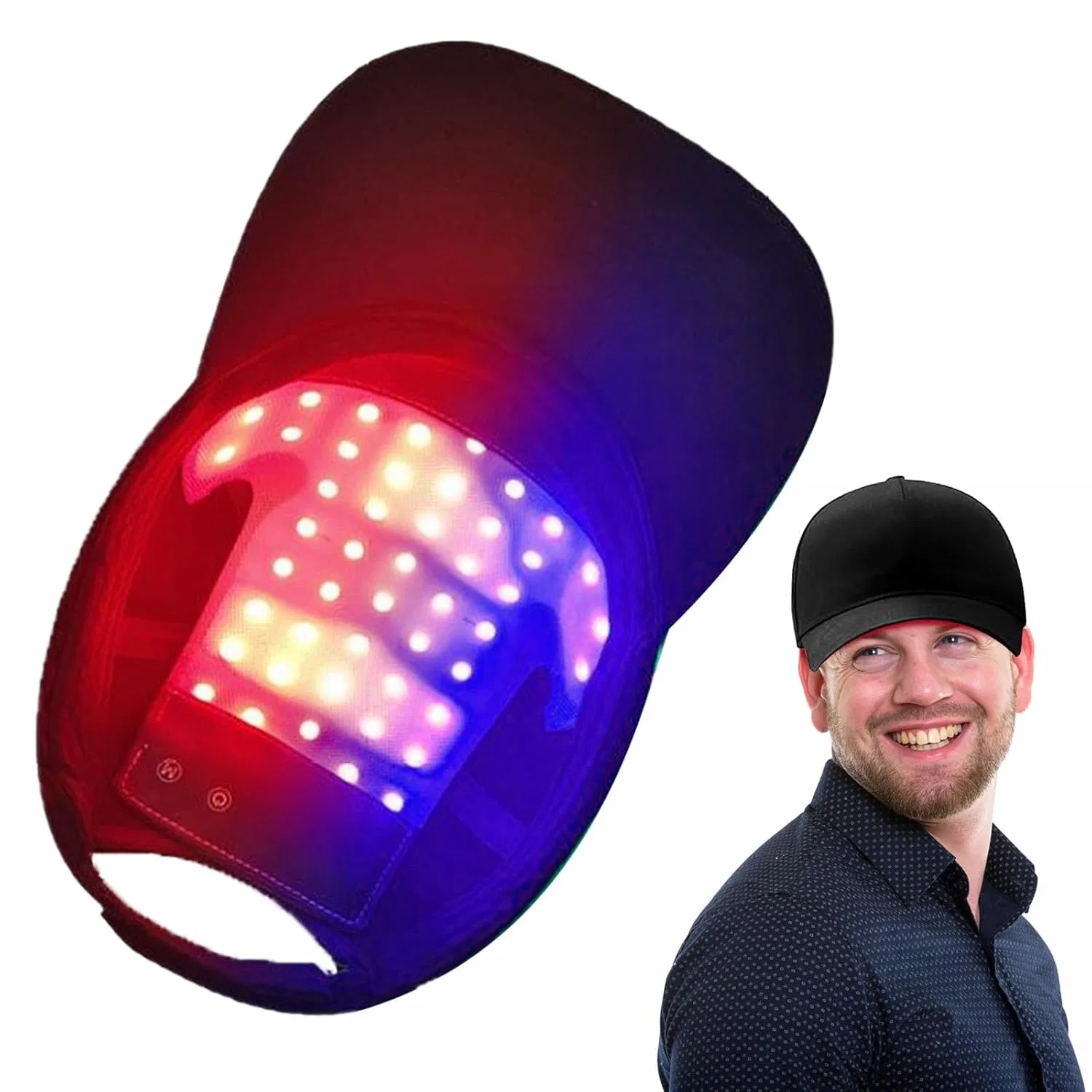 Шапочка для роста волос с LED-терапией красным и синим светом ‎Igtops