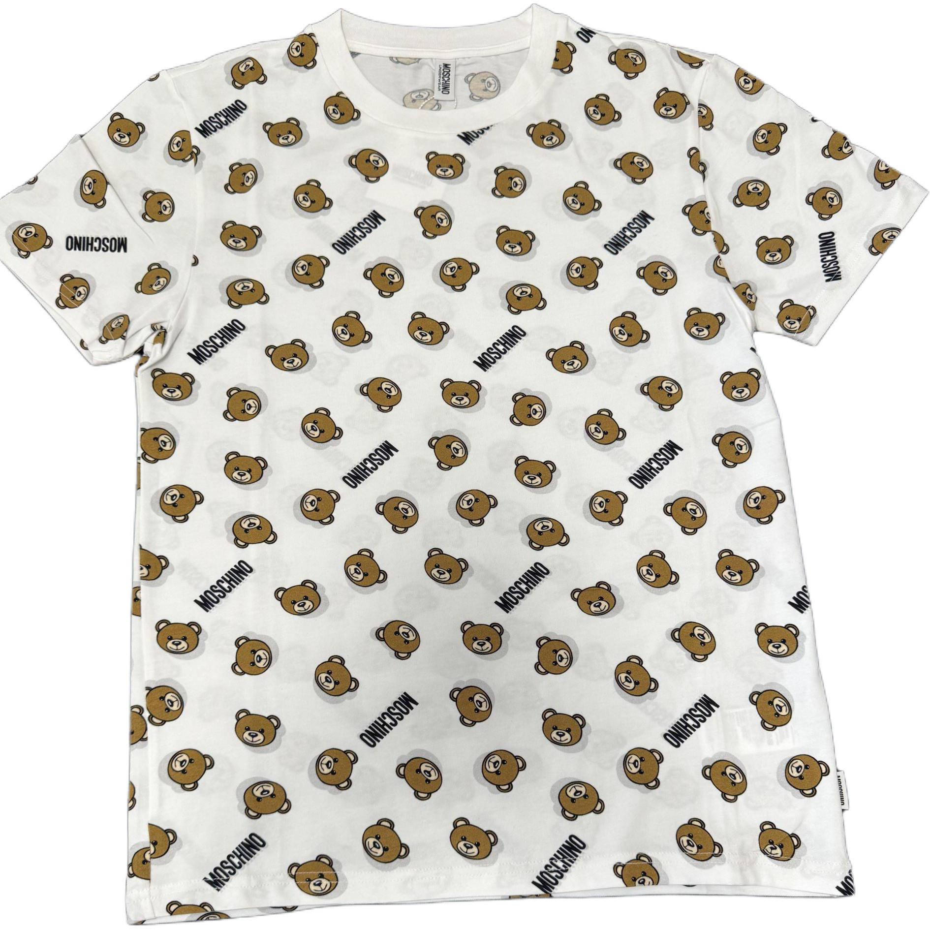 

Moschino Футболки унисекс белые с круглым вырезом, Белый, Moschino Футболки унисекс белые с круглым вырезом