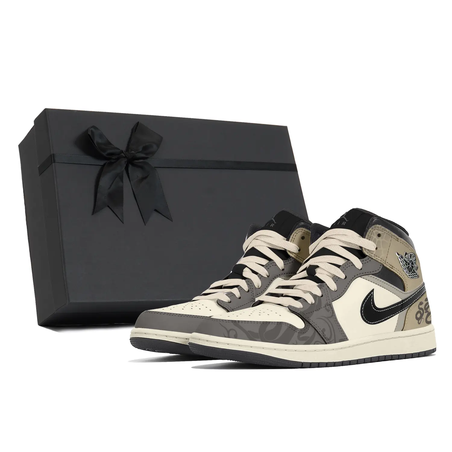 

Jordan Air 1 устойчивые к истиранию кроссовки mid топ мужские khaki