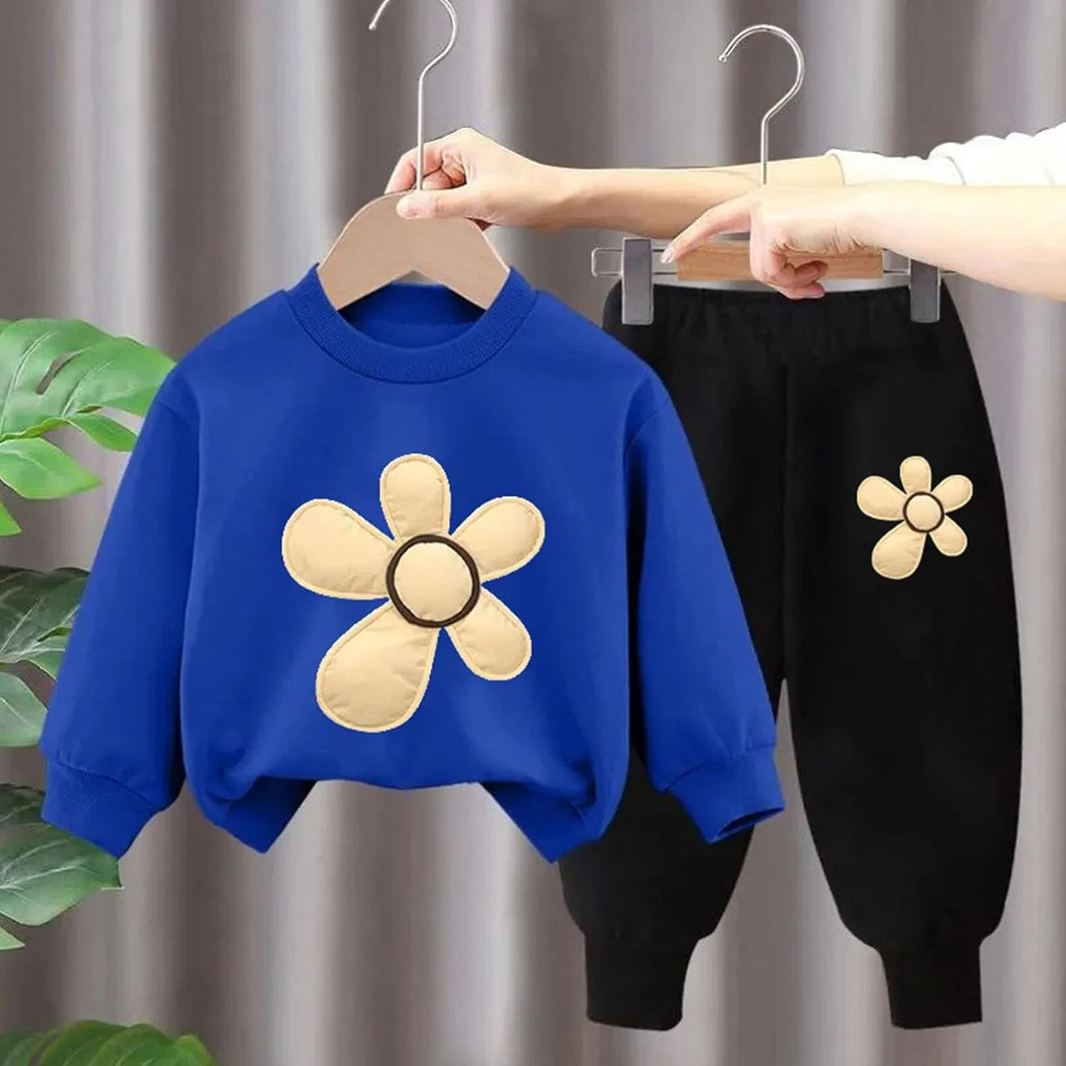 Детский спортивный костюм из полиэстера, 2 предмета, W-24 Royal Blue Boy Girl — фото 2
