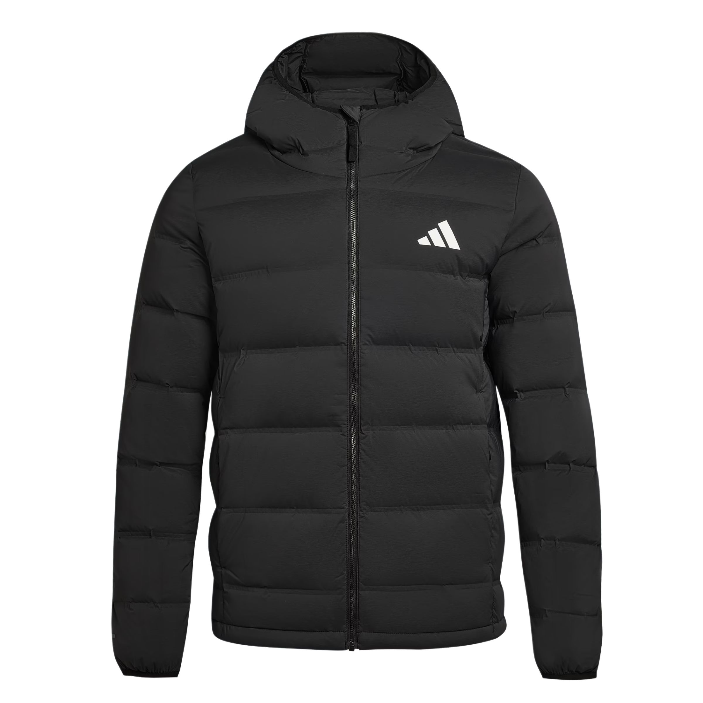 Helionic STRETCH HOODED DOWN куртка мужская Adidas, черный/белый (comes with adidas bag 1 pc) — фото 3