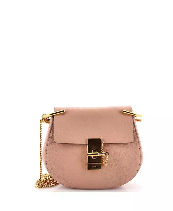 

Мини-сумка Drew Crossbody из кожи Pre-Owned Chloe, коричневый/бежевый
