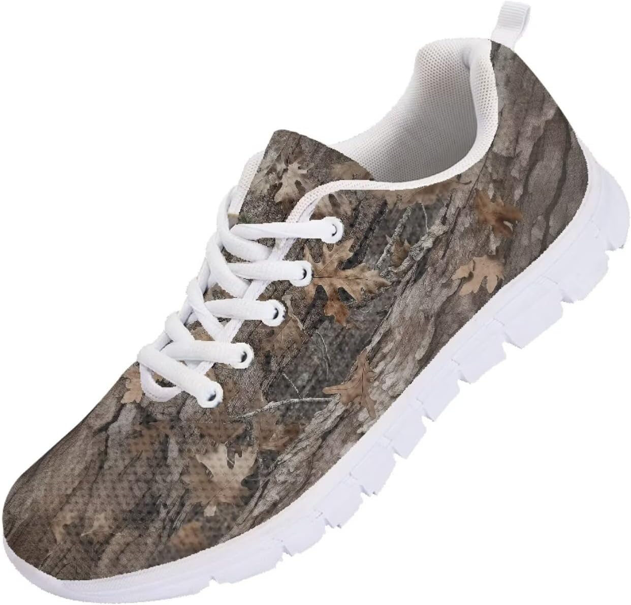 

Мужские кроссовки Forchrinse для бега с шнуровкой, легкие спортивные теннисные кроссовки для ходьбы, Camo Hunting Print