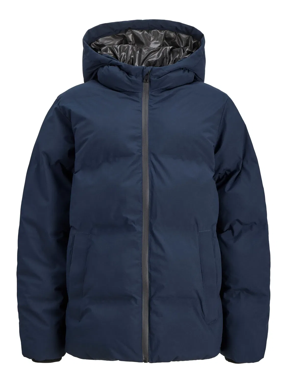 Стеганая куртка с капюшоном JACK & JONES Junior, sky captain