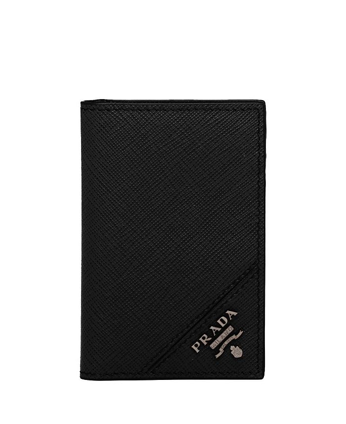 

Картхолдер из кожи Saffiano Prada, черный