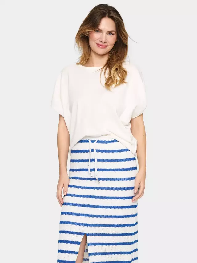 

Топ Saint Tropez Mila Short Sleeve Round Neck, цвет ice