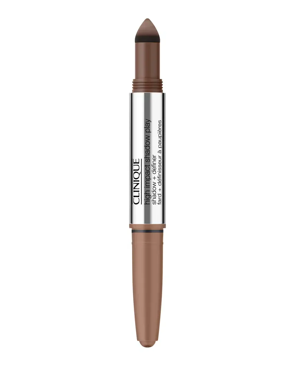 Двойные тени для век в стике High Impact Shadow Play Shadow Definer Clinique, Double Latte — фото 2