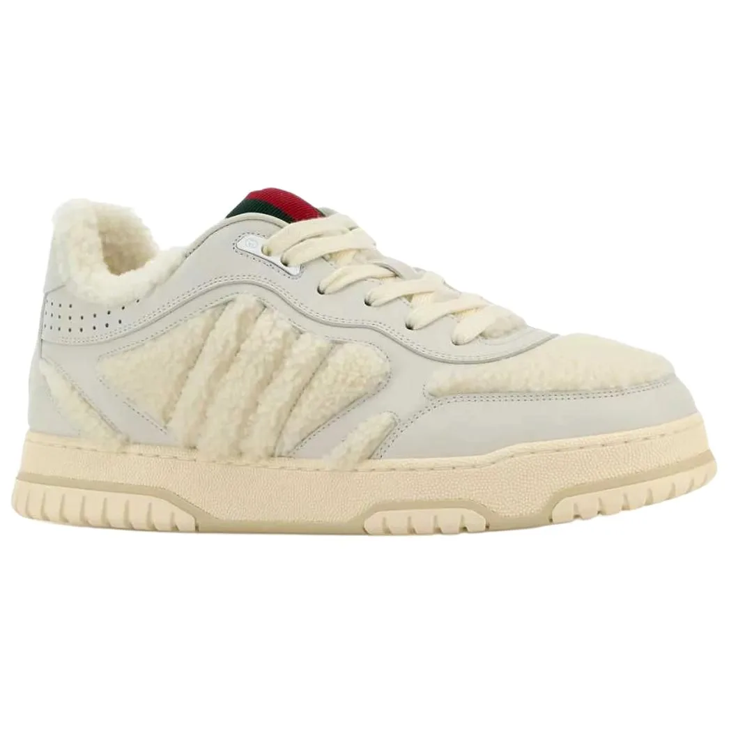GUCCI Pure Wool Low top Skateboard Shoes мужские серые — фото 4