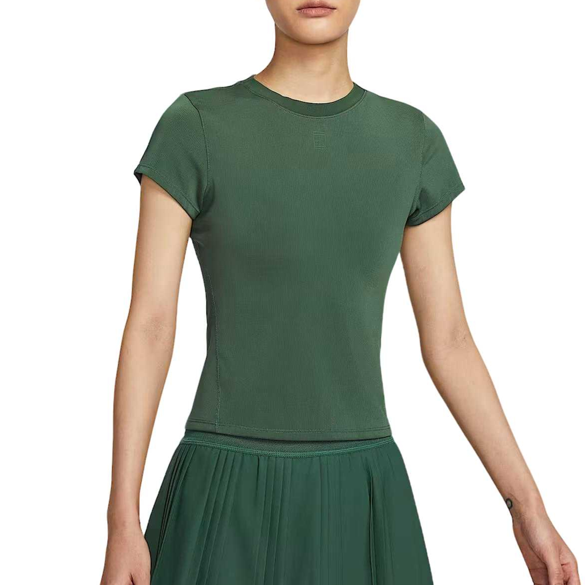 

Теннисный топ Court Advantage женский Nike, зеленый