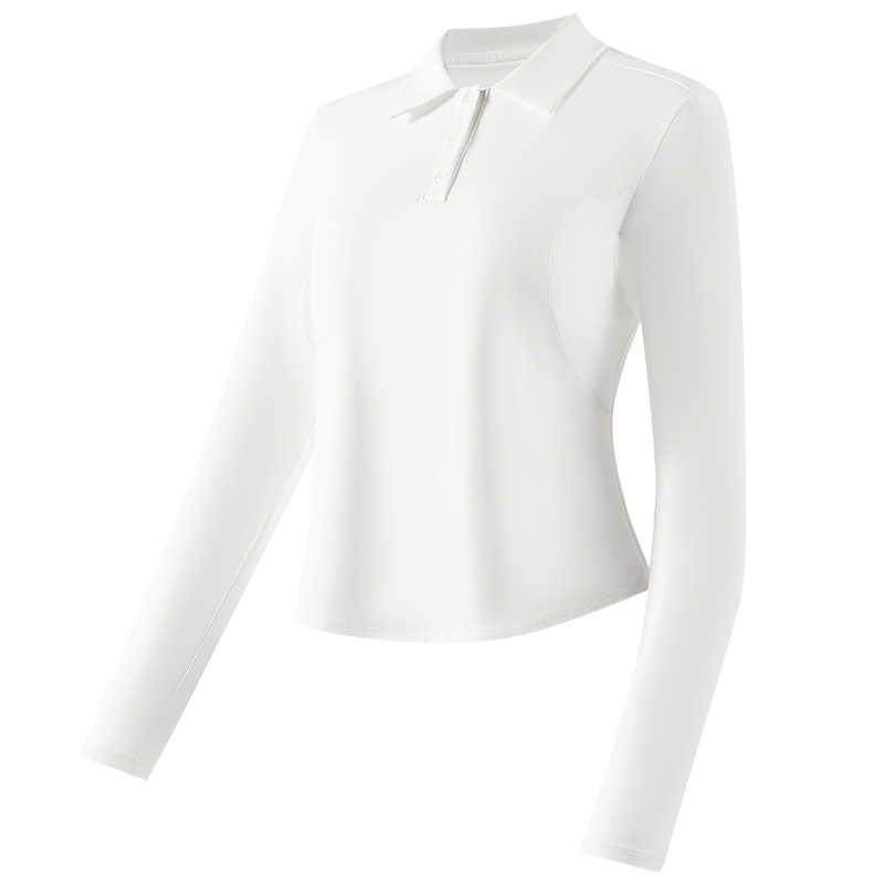 

Футболка для йоги женская с воротником-поло 361°, белый