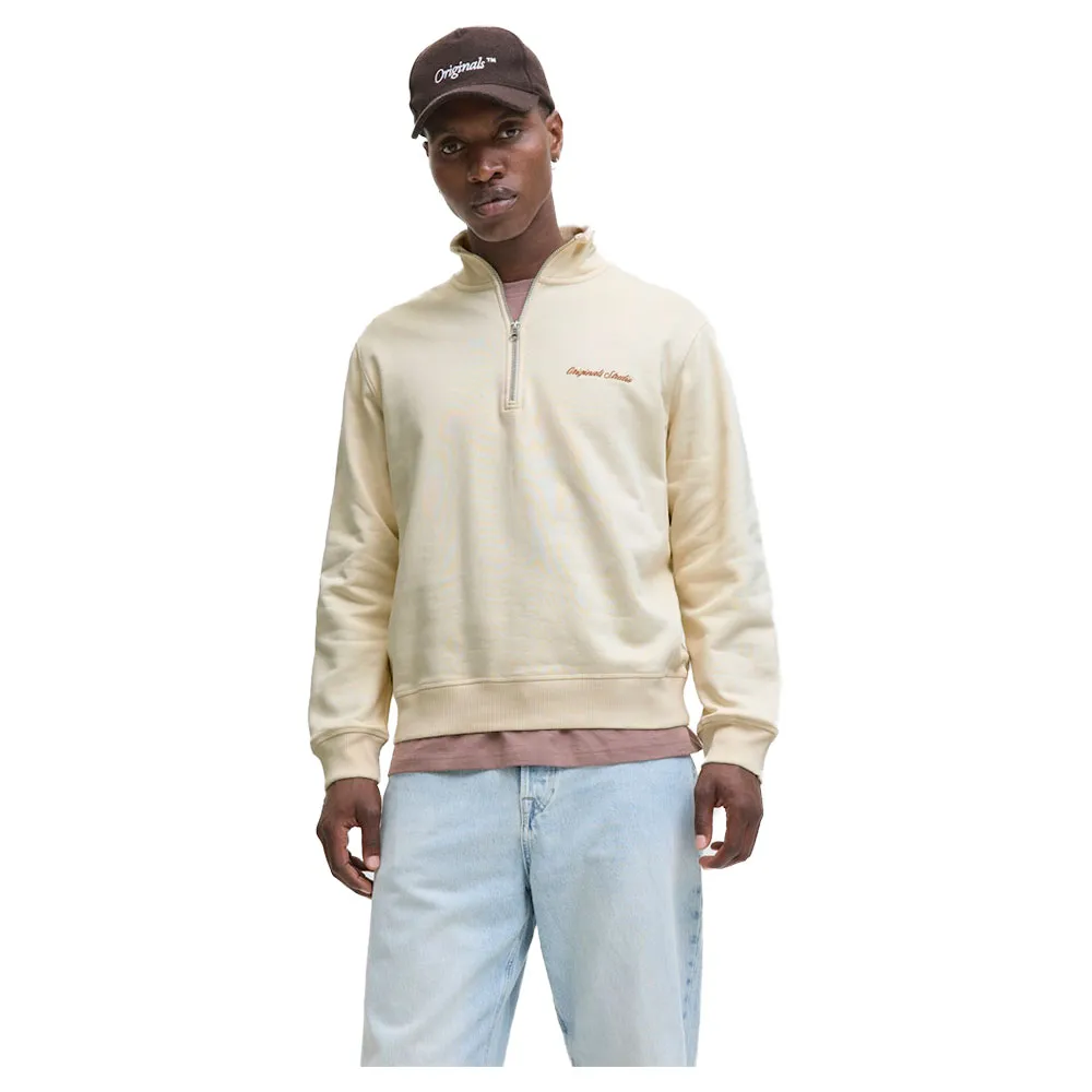 

Толстовка Jack & Jones Norrebro Emb half zip, бежевый