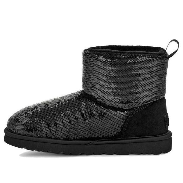 Кроссовки классические мини бутсы зеркальный мяч Ugg, черный