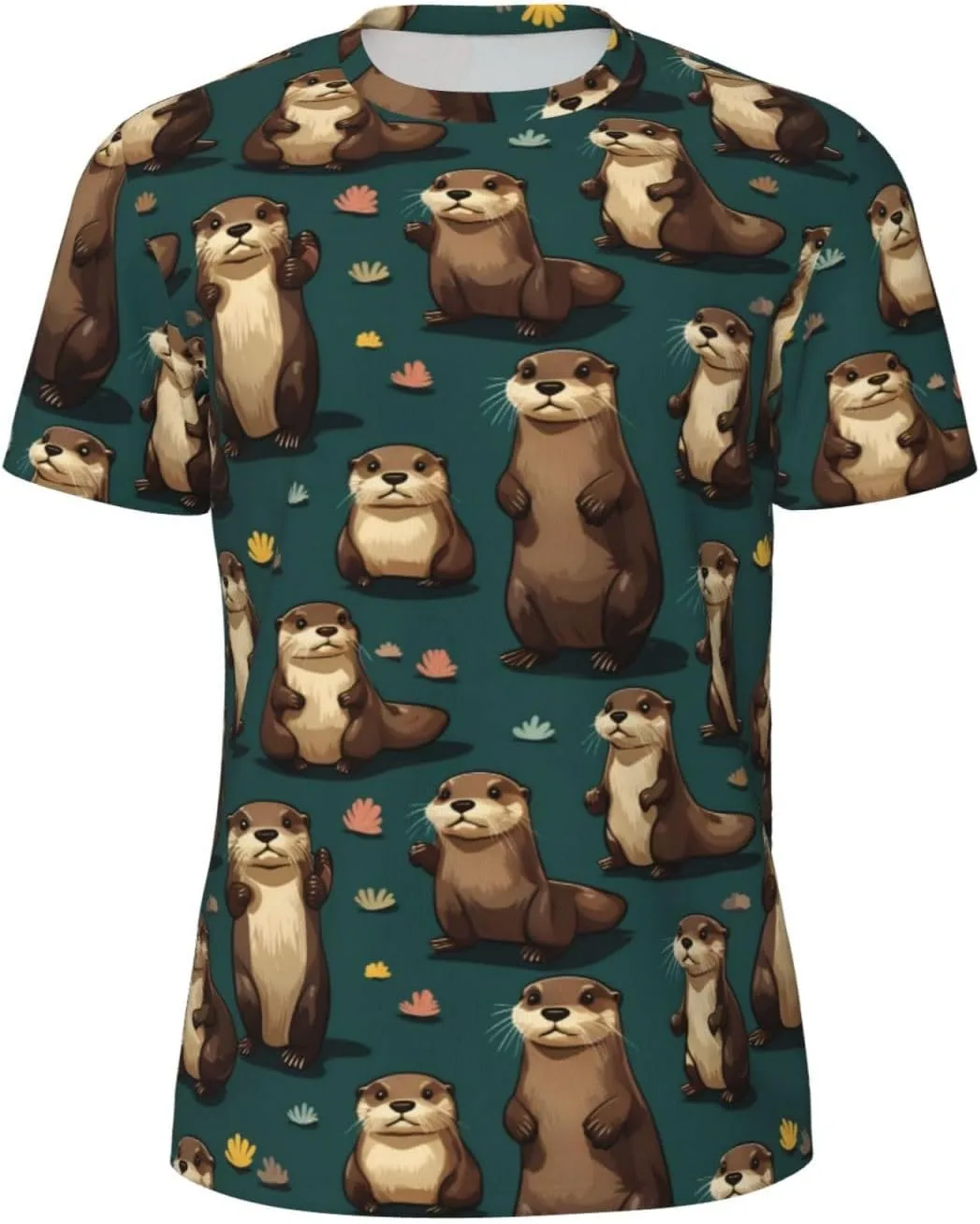 

Футболка мужская летняя с принтом Naughty Beaver, легкая и дышащая SDFHU