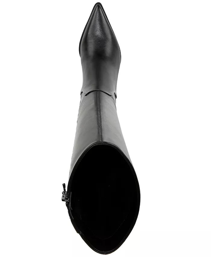 Женские сапоги Yulia на низком каблуке с широким голенищем Circus NY by Sam Edelman, черный — фото 4