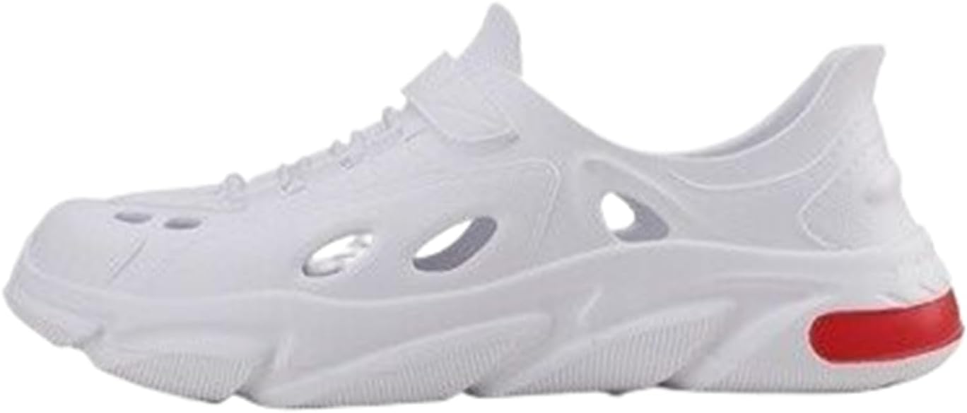 

Мужские сабо летние туфли для мужчин, с противоскользящей подошвой, толстой подошвой, спортивные водные туфли, сандалии с полной фиксацией Dannling, белый