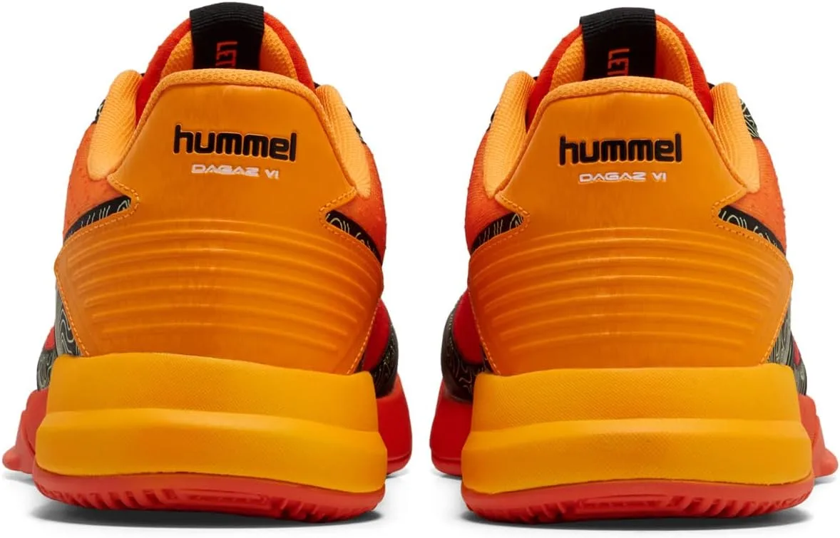 Кроссовки hummel Dagaz Vi Handball Indoor Shoes for Adults, черный/красный — фото 4