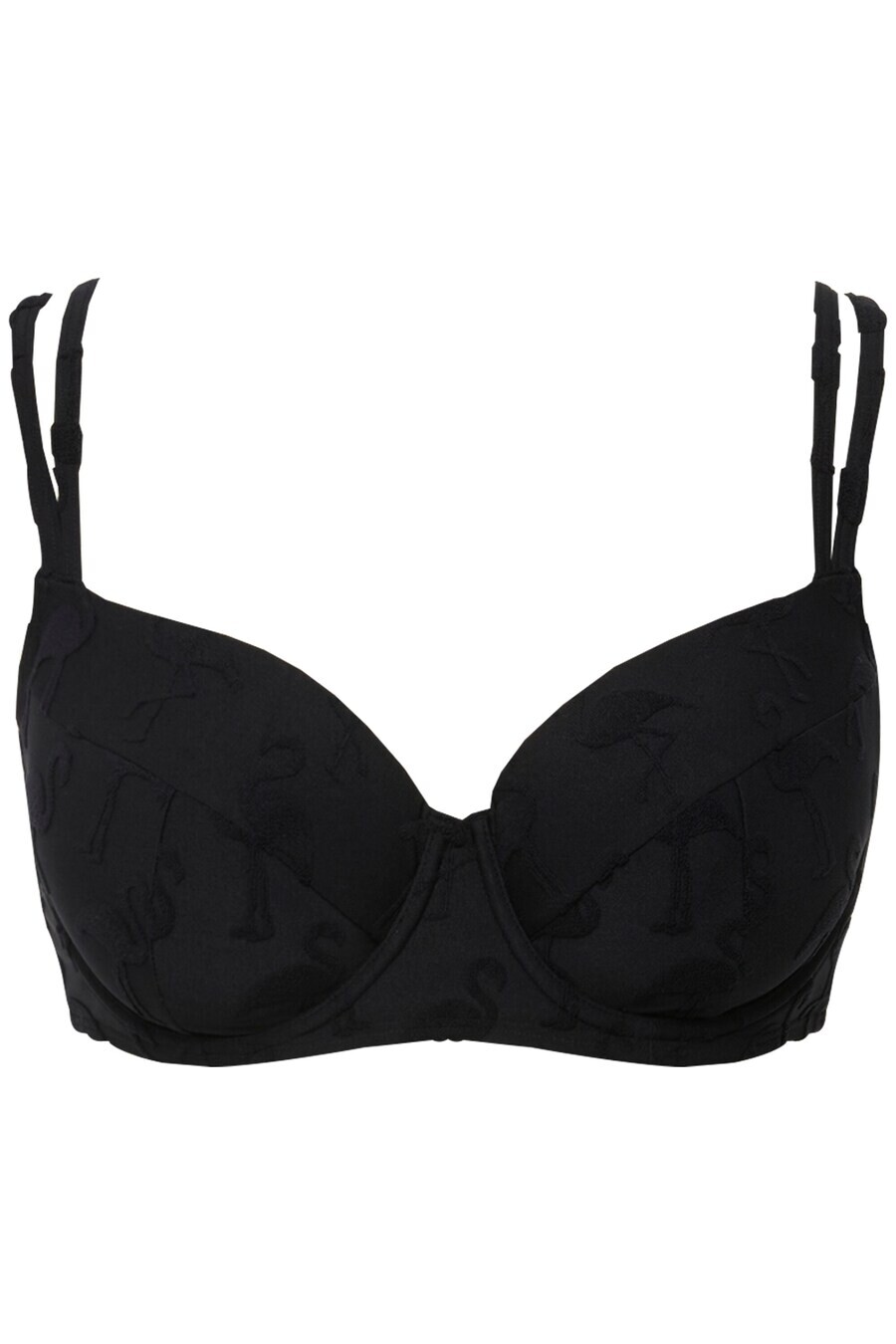 

Бюстгальтер на косточках Ulla Popken T-shirt Bra, черный