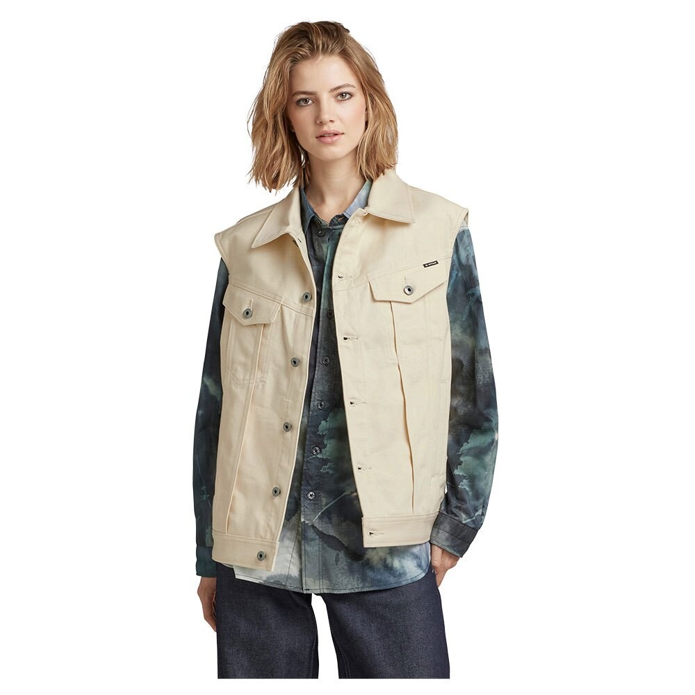 

Жилет G-Star Oversized Denim, бежевый