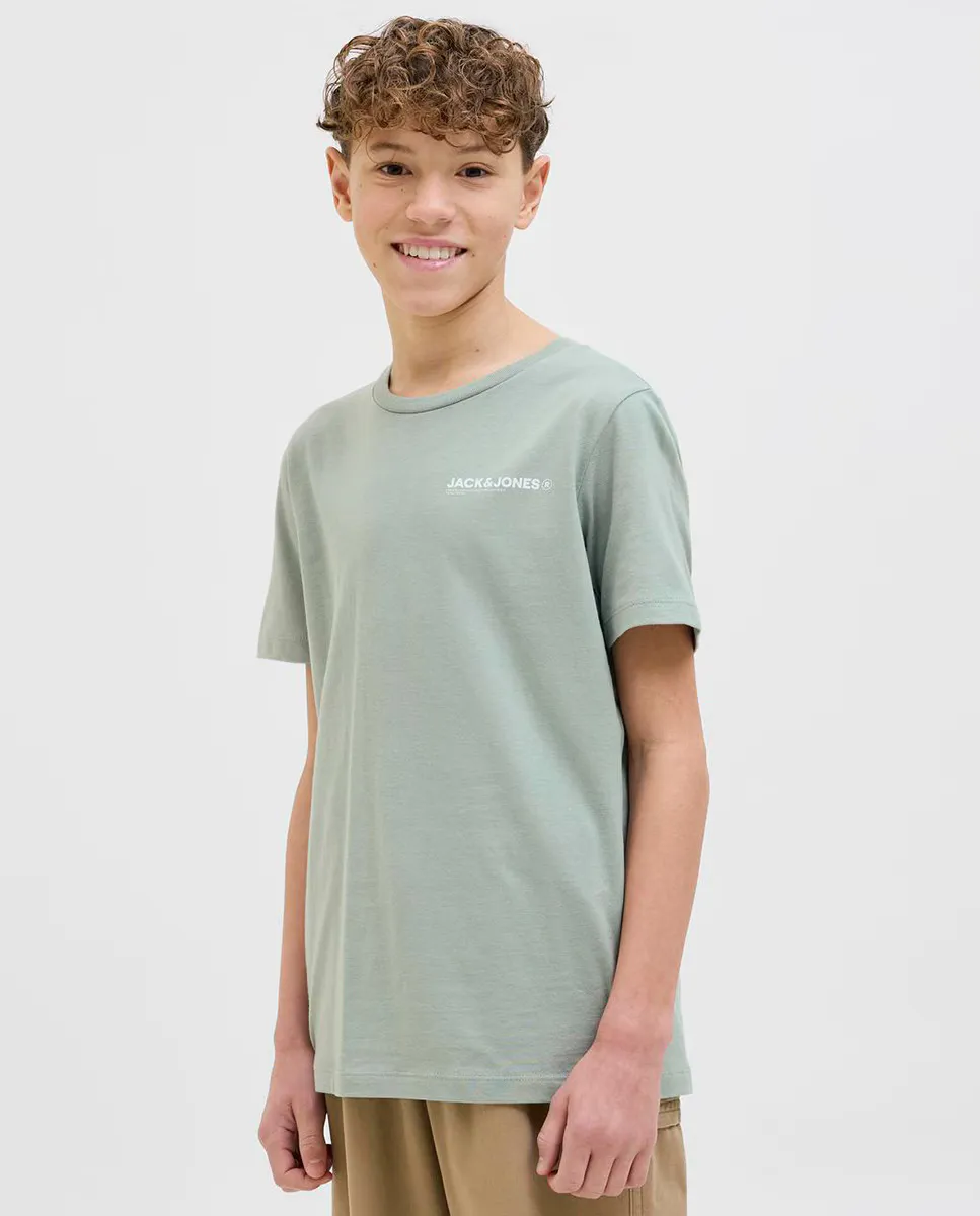 

Футболка для мальчика с короткими рукавами, прямого кроя Jack & Jones, зеленый