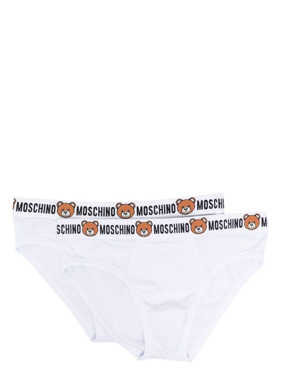 

Moschino трусы-брифы с логотипом, белый