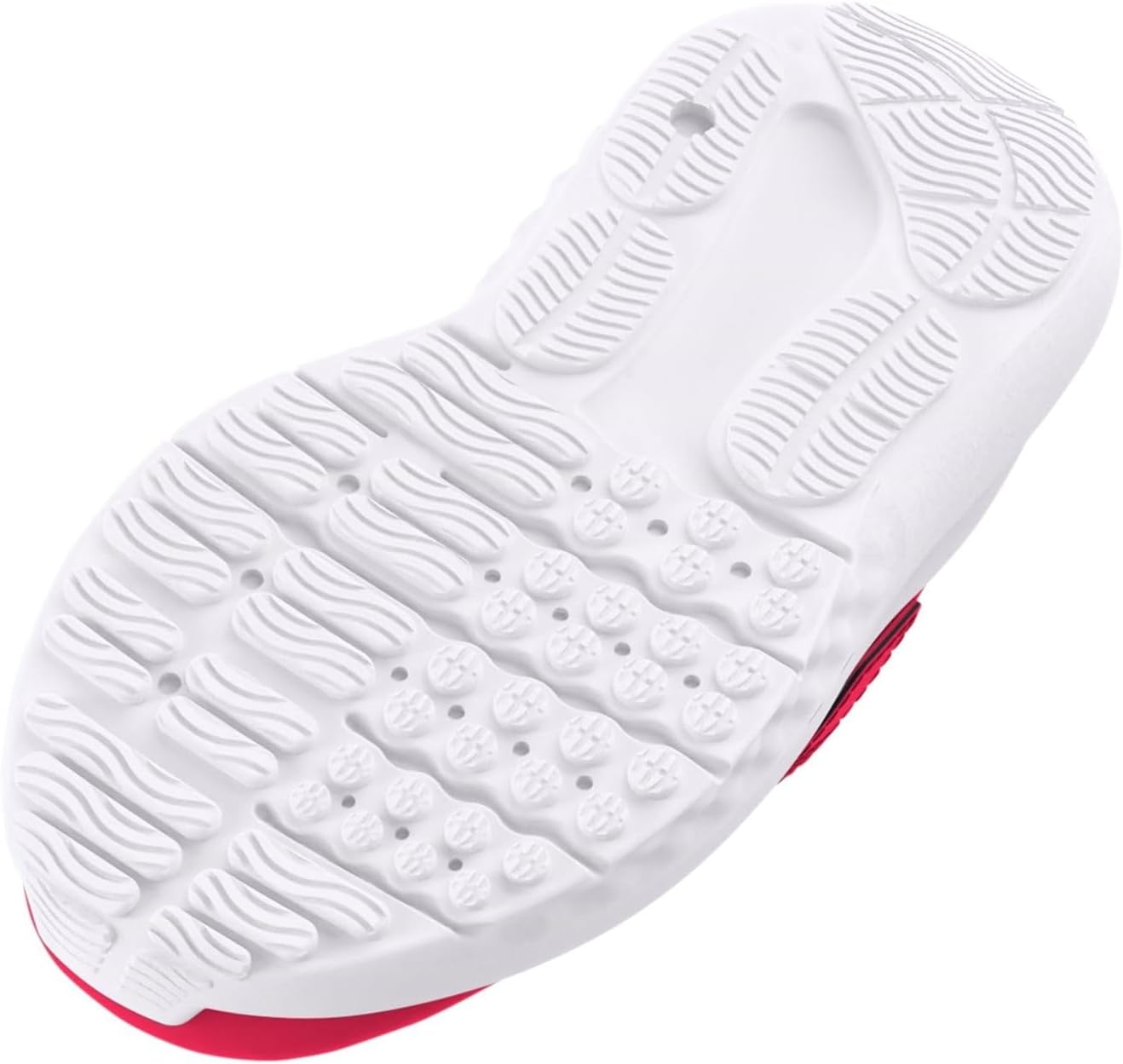Детские кроссовки Under Armour Baby Girls' Surge 4 с альтернативной застежкой, (600) Red/Black/Black — фото 4