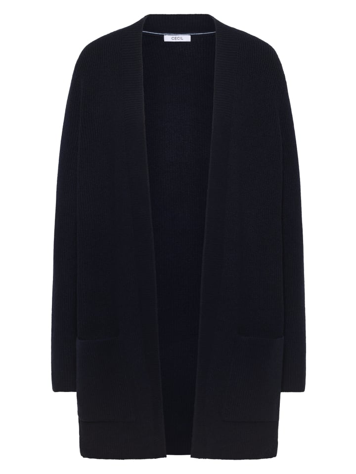 

Кардиган с открытой структурой, цвет темно-синий Cecil