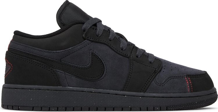 

Кроссовки Air Jordan 1 Low SE Craft GS 'Dark Smoke Red', серый