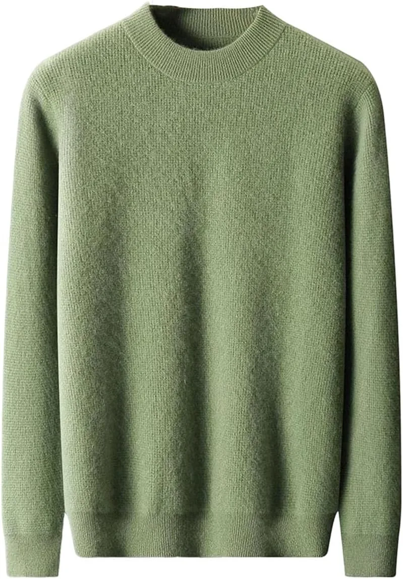 

Мужской свитер из кашемира с круглым вырезом, теплый вязаный пуловер REHJJDFD