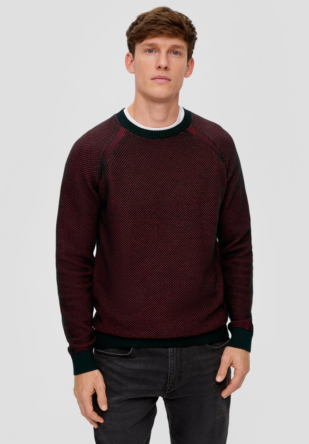 

Джемпер MIT CREW NECK s.Oliver, цвет Mottled Black