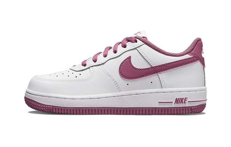 Nike Air Force 1 06 амортизирующие износостойкие дышащие низкие скейтбордские туфли white pink для детей 3-7 лет — фото 3