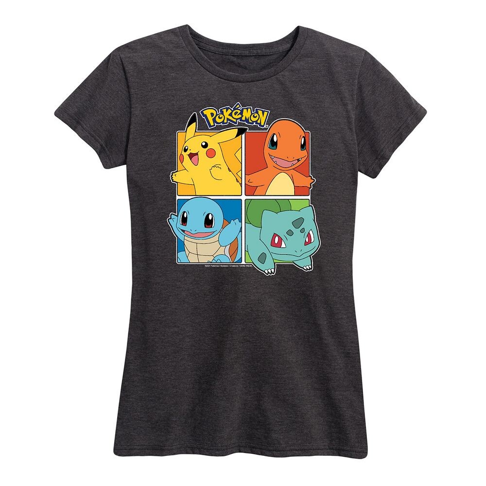 

Футболка Plus с квадратным рисунком Pokemon Partner, цвет Heather Charcoal