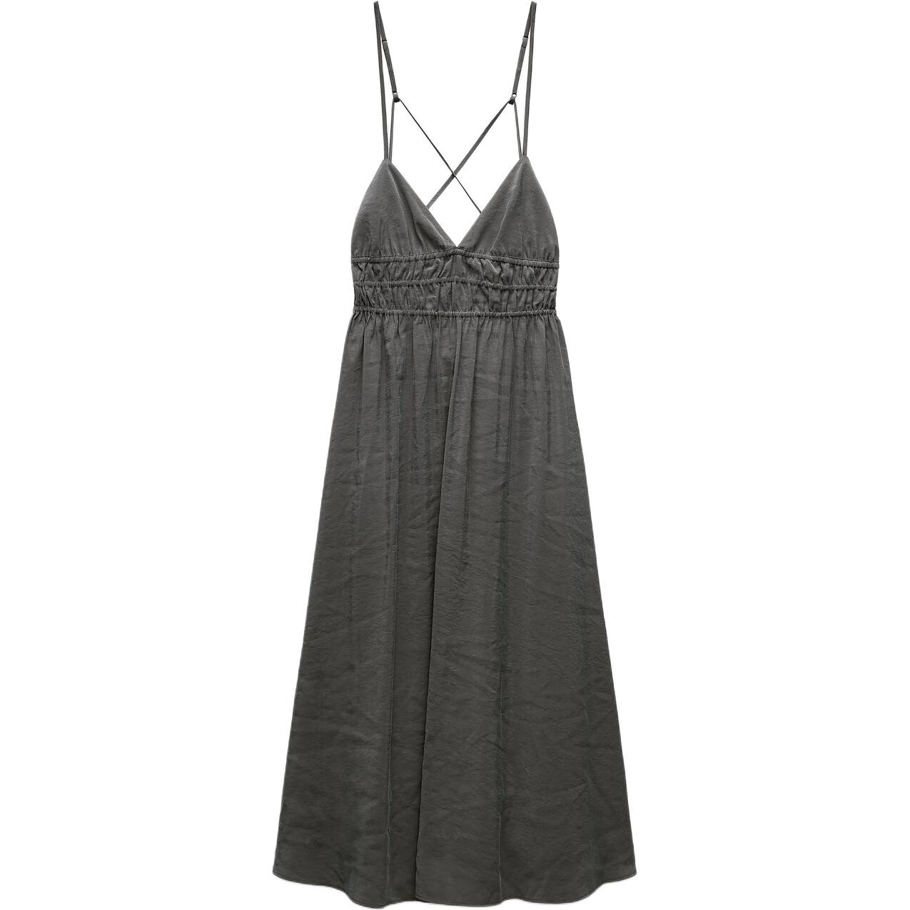 

Trf Платье-комбинация женское серое Zara