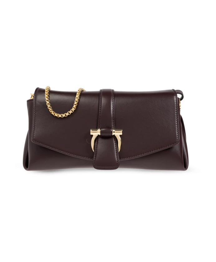 

Кожаная сумка через плечо Salvatore Ferragamo, красный