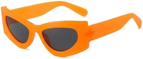 

Модные солнцезащитные очки «кошачий глаз» для женщин, металлическая маленькая оправа, ретро-очки с защитой от УФ-излучения UV400, конфетные цвета MTZJH, C3