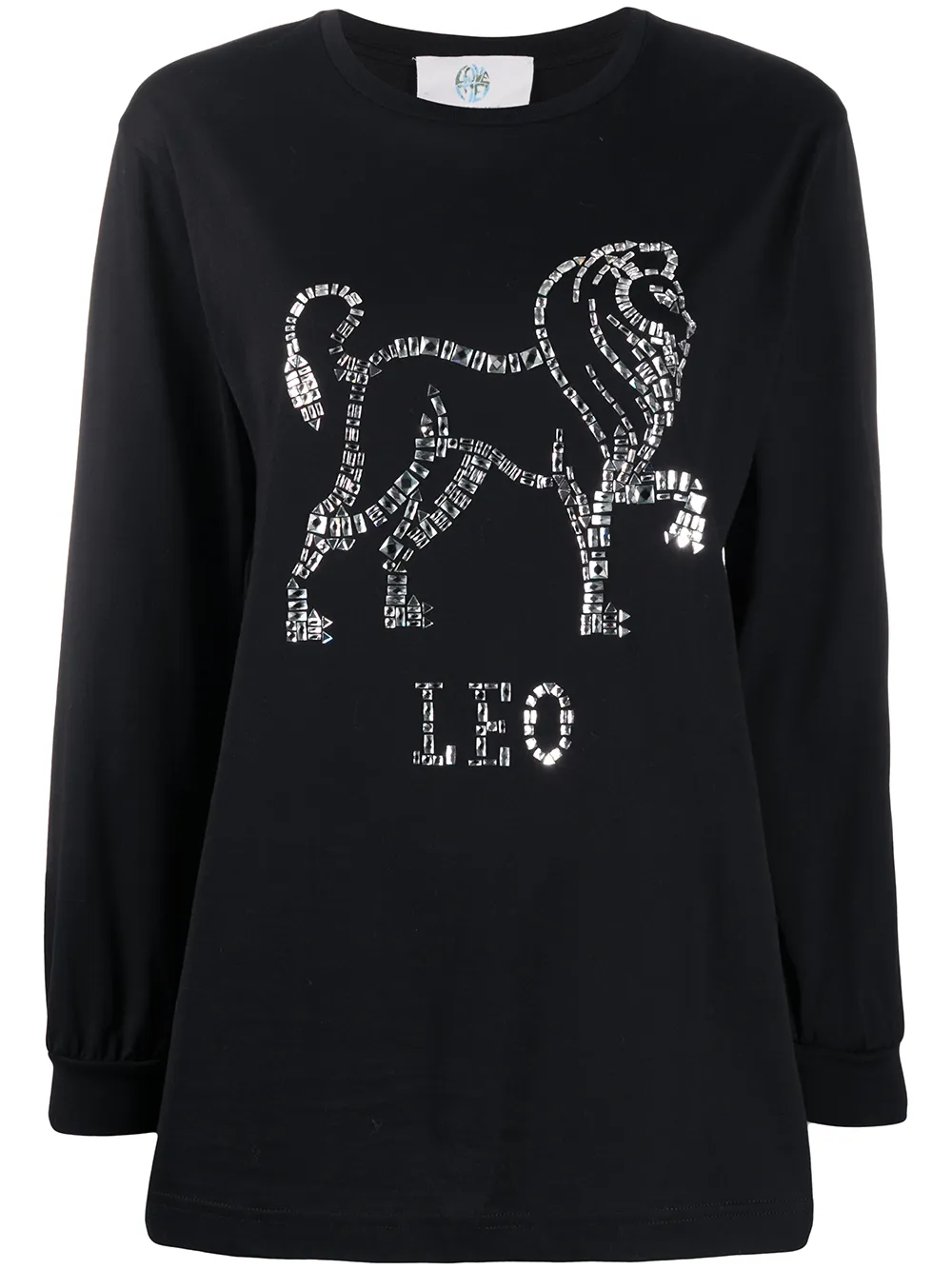 

Джемпер Leo с кристаллами Alberta Ferretti, черный